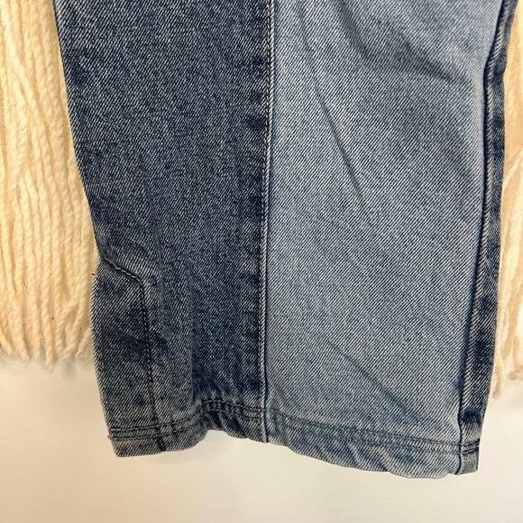 Maniere De Voir lace up patchwork jeans - Picture 7 of 9